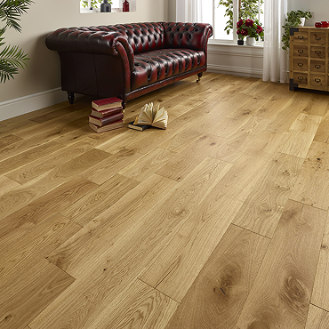 Orion 14 x 190mm Engineered Wood Flooring - Natural Brushed & Lacquered