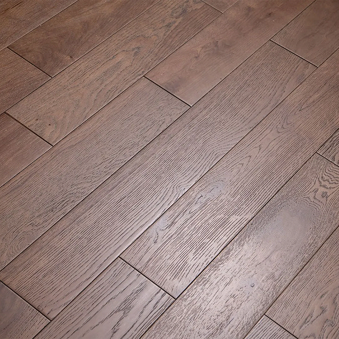 Orion 14mm Engineered Wood Flooring - Black Washed Brushed & Lacquered