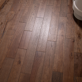 Orion 14mm Engineered Wood Flooring - Black Washed Brushed & Lacquered