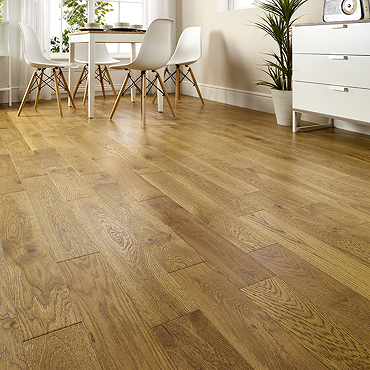 Orion 14mm Engineered Wood Flooring - Golden Brushed & Lacquered