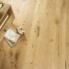 Orion 15 x 190mm Engineered Wood Click Flooring - Natural Brushed & Lacquered