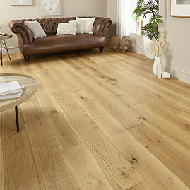 Orion 15 x 190mm Engineered Wood Click Flooring - Natural Brushed & Oiled