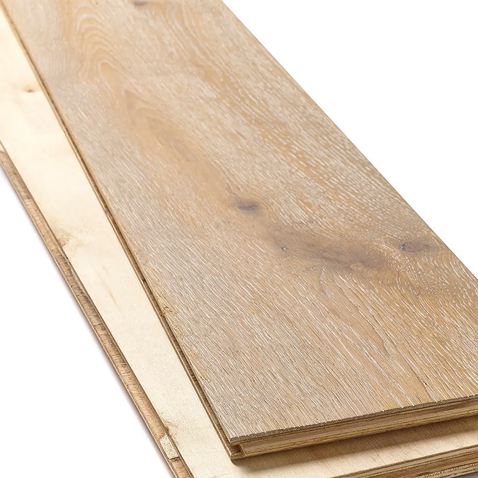 Orion 15 x 190mm Engineered Wood Flooring - Deep Brushed White