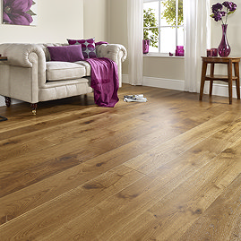 Orion 15 x 190mm Engineered Wood Flooring - Smoked Brushed & Lacquered