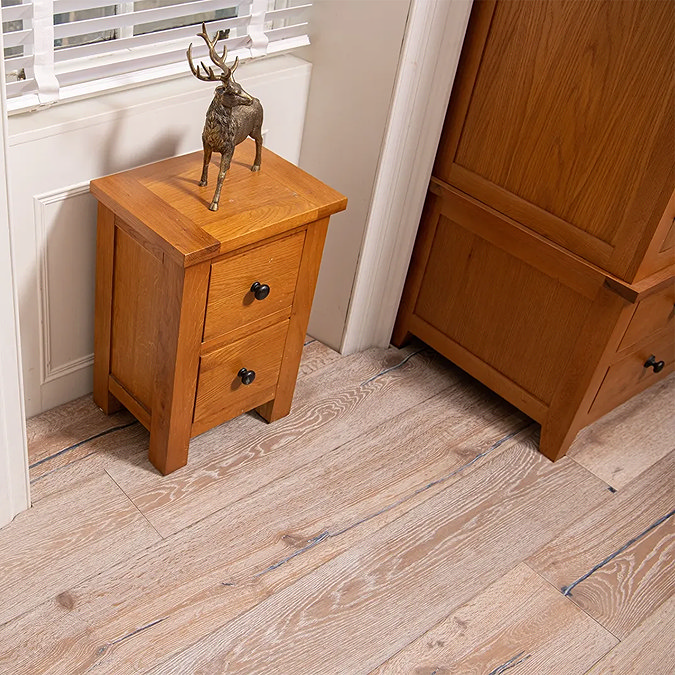 Orion 15 x 220mm Engineered Wood Flooring - Grey Distressed Hardwax Oiled