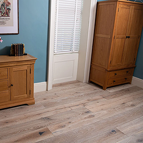 Orion 15 x 220mm Engineered Wood Flooring - Grey Distressed Hardwax Oiled