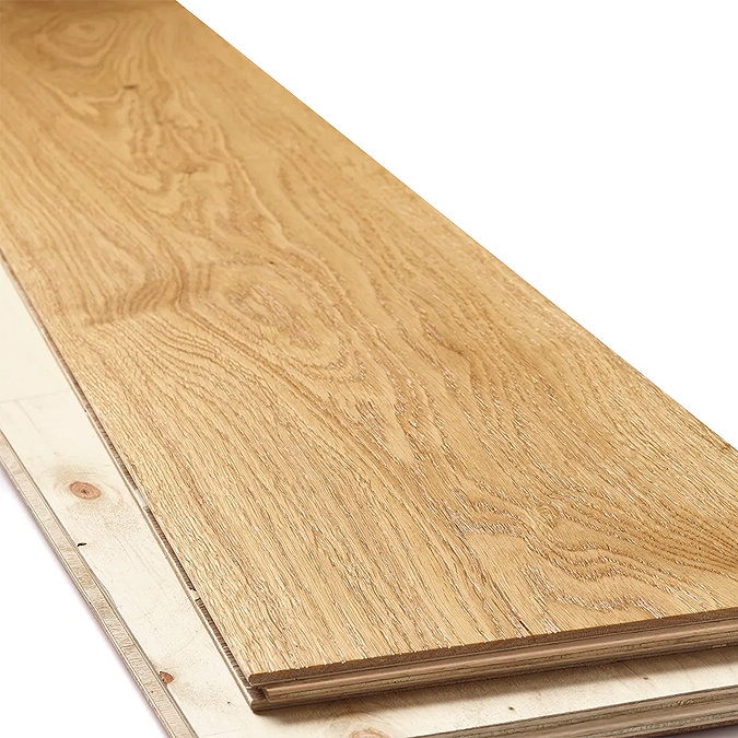 Orion 15 x 220mm Engineered Wood Flooring - Natural Brushed & Lacquered