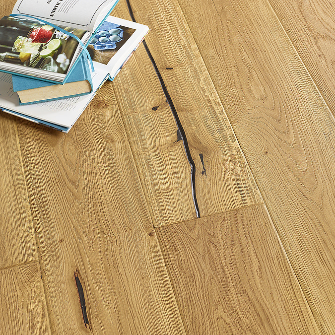 Orion 15 x 220mm Engineered Wood Flooring - Natural Distressed Hardwax Oiled