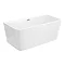 Orion 1500 x 750mm Small Back To Wall Modern Square Bath  Feature Large Image