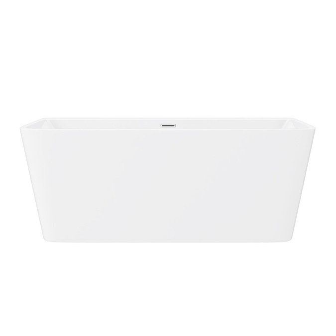 Orion 1500 x 750mm Small Back To Wall Modern Square Bath  Feature Large Image