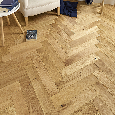 Orion 15mm Engineered Wood Herringbone Flooring - Natural Brushed & Oiled