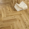 Orion 15mm Engineered Wood Herringbone Flooring - Natural UV Lacquered