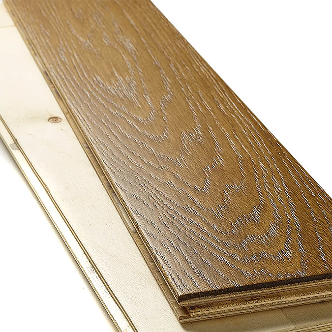 Orion 18 x 125mm Engineered Wood Flooring - Wheat Brushed & Lacquered