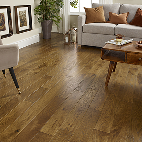 Orion 18 x 125mm Engineered Wood Flooring - Wheat Brushed & Lacquered