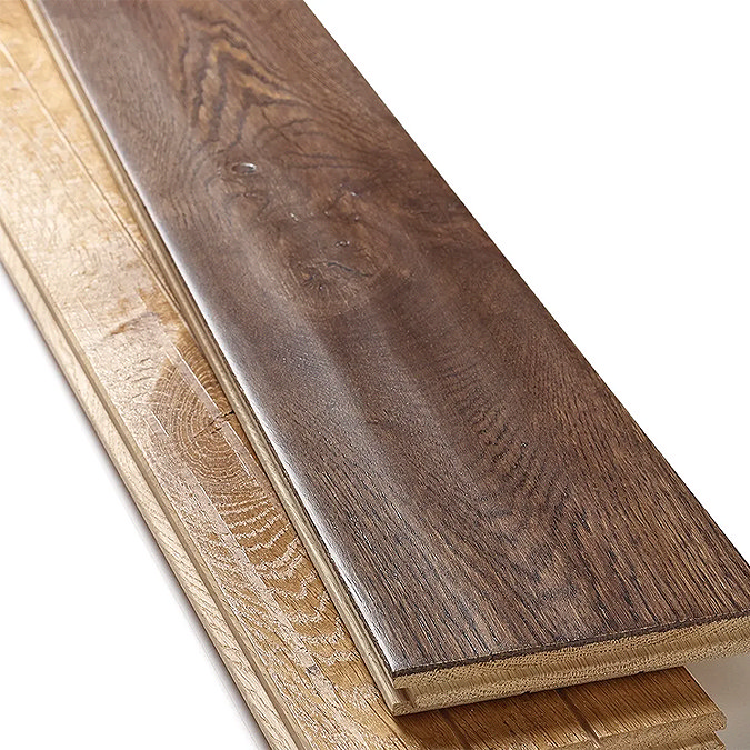 Orion 18 x 125mm Solid Wood Flooring - Coffee Handscraped & UV Lacquered