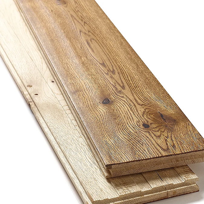 Orion 18 x 125mm Solid Wood Flooring - Golden Handscraped & UV Lacquered