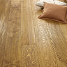 Orion 20 x 180mm Engineered Wood Flooring - Deep Brushed Handscraped Golden Brushed & Lacquered