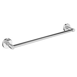 Orion Single Towel Rail - Chrome Large Image