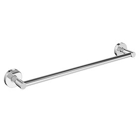 Orion Single Towel Rail - Chrome Large Image