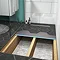 Orion 600 Linear Wetroom Square Shower Tray Former (End Waste) Feature Large Image