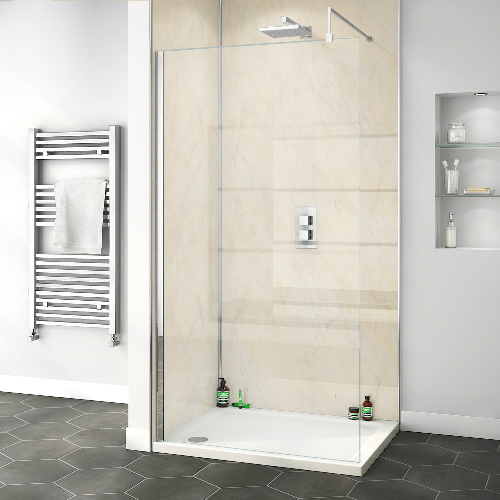 Orion Beige Marble 2400x1000x10mm PVC Shower Wall Panel | Victorian ...