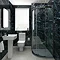 Orion Black Marble 2400x1000x10mm PVC Shower Wall Panel Large Image