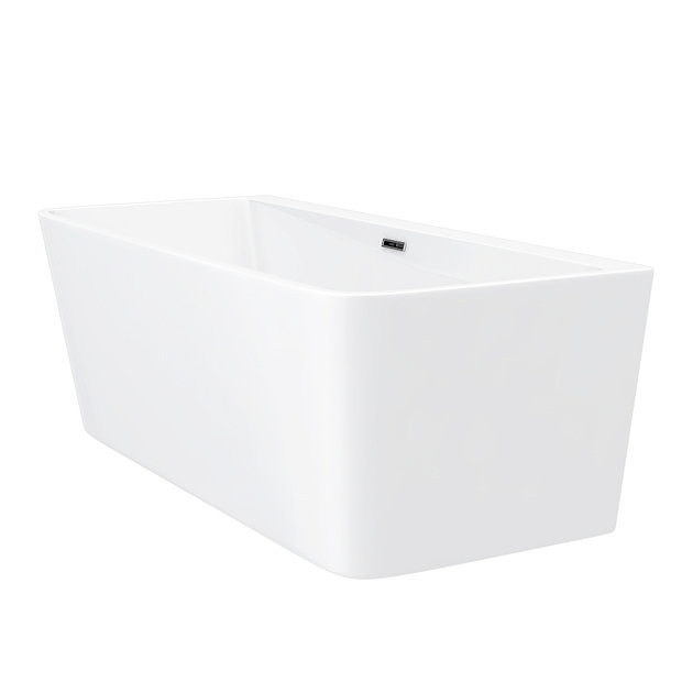 Orion Back To Wall Modern Square Bath (1700 x 735mm)  Standard Large Image