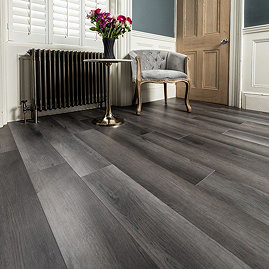 Orion Charcoal Oak SPC Luxury Click Vinyl 1220 x 182 Waterproof Plank Flooring (Pack of 10)