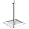 Orion Chrome Shower Package with Concealed Valve + Square Ceiling Mounted Head Feature Large Image