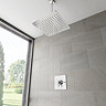 Orion Chrome Shower Package with Concealed Valve + Square Ceiling Mounted Head