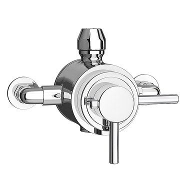 Orion Dual Thermostatic Exposed Shower Valve - Chrome