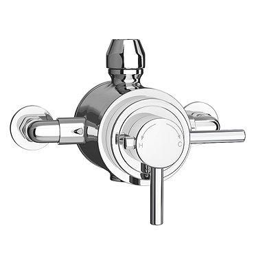 Orion Dual Exposed Thermostatic Shower Valve - Chrome  Profile Large Image