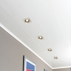 Orion Easy-Fix Matt White PVC Shower Wall/Ceiling Panels 1200 x 250mm