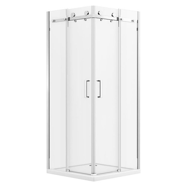 Nova Square Frameless Corner Entry Shower Enclosure 800 x 800mm