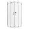 Orion Square Frameless Corner Entry Shower Enclosure - 900 x 900mm Profile Large Image