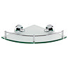 Orion Glass Corner Shelf - Chrome  Profile Large Image