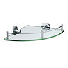 Orion Glass Corner Shelf - Chrome Large Image
