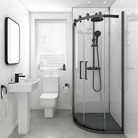 Orion Gloss White Shower Wall Panel - 2400 x 1000mm