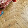 Orion Golden Oak SPC Luxury Click Vinyl 610 x 126 Waterproof Herringbone Flooring (Pack of 20)