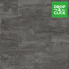Orion Graphite Grey Luxury Click Vinyl 610 x 305 Waterproof Wall Tiles (Pack of 14)