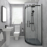Orion Grey Concrete Shower Wall Panel - 2400 x 1000mm