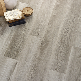 Orion Light Grey Oak SPC Luxury Click Vinyl 1220 x 182 Waterproof Plank Flooring (Pack of 10)