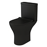 Orion Matt Black Short Projection Toilet with Soft Close Seat