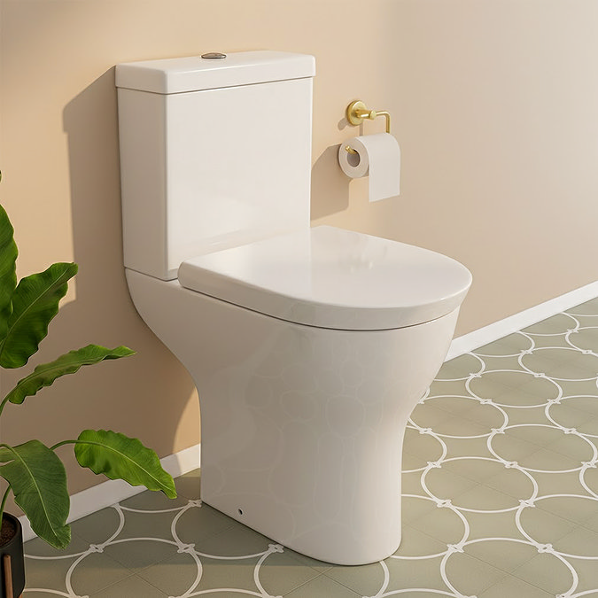 Orion Modern Comfort Height Rimless Toilet + Soft Close Seat
