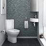 Orion Modern Corner Toilet + Soft Close Seat  Profile Large Image