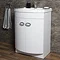 Orion Modern Curved Floor Standing Unit with Basin (W600xD460mm) Profile Large Image
