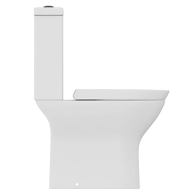 Orion Modern Short Projection Toilet with Soft Close Seat (Matt Black Flush + Hinges)