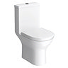 Orion Modern Short Projection Toilet with Soft Close Seat (Matt Black Flush + Hinges)