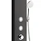 Orion Multi-Function Shower Tower Panel - Black Feature Large Image