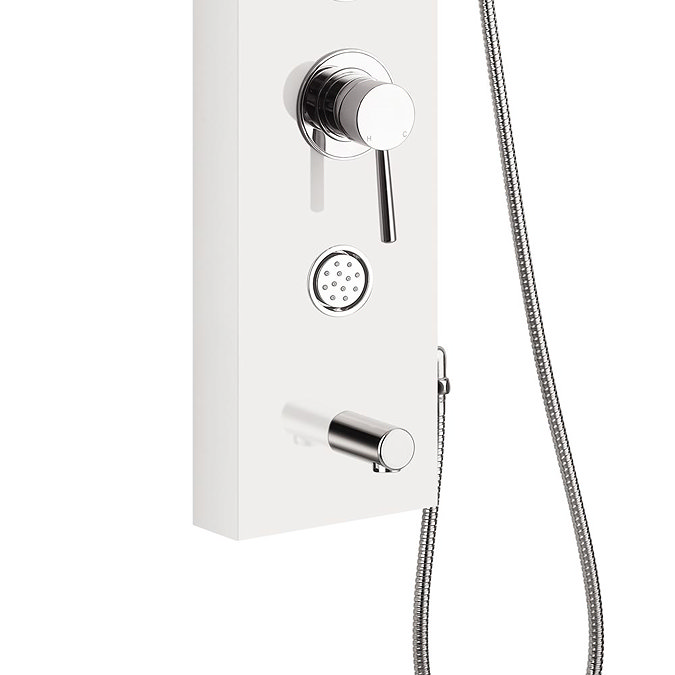 Orion Multi-Function Shower Tower Panel - White Standard Large Image